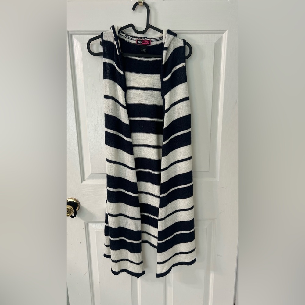 Striped Black and White Women's Skirt